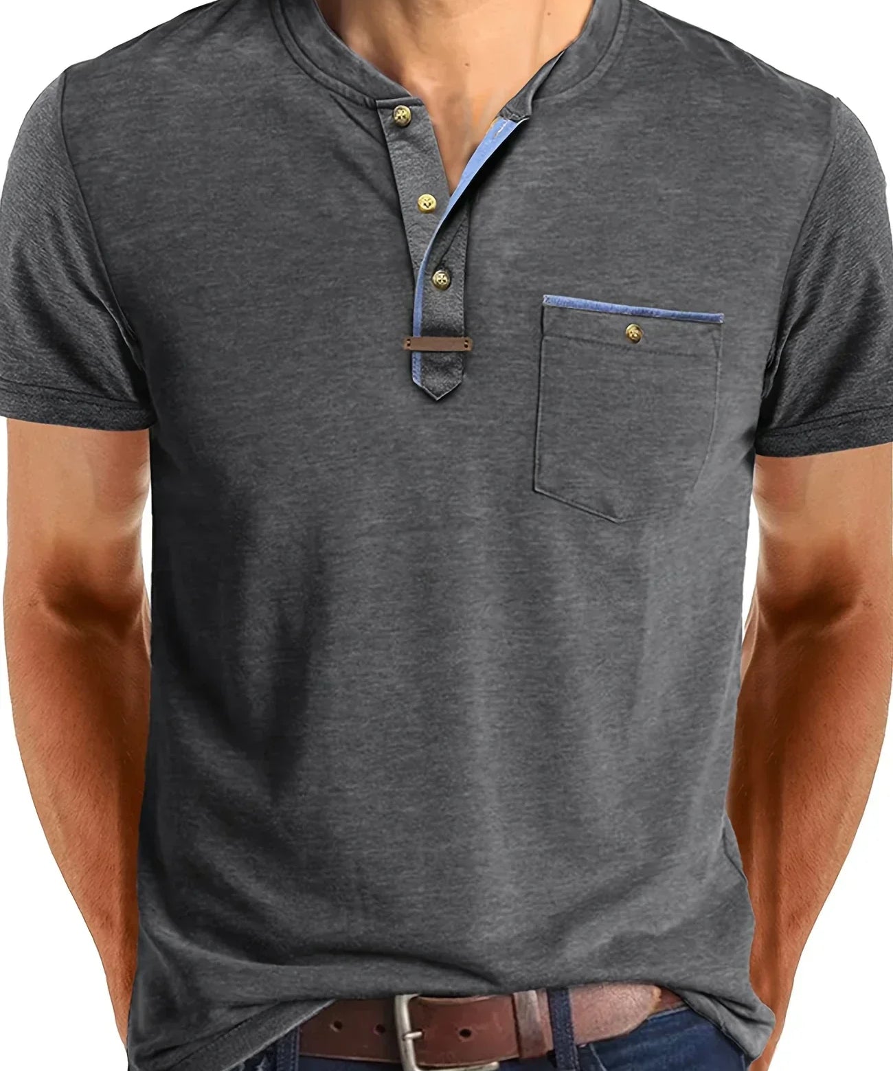Geoffroy | Elegantes Rundhals-T-Shirt mit