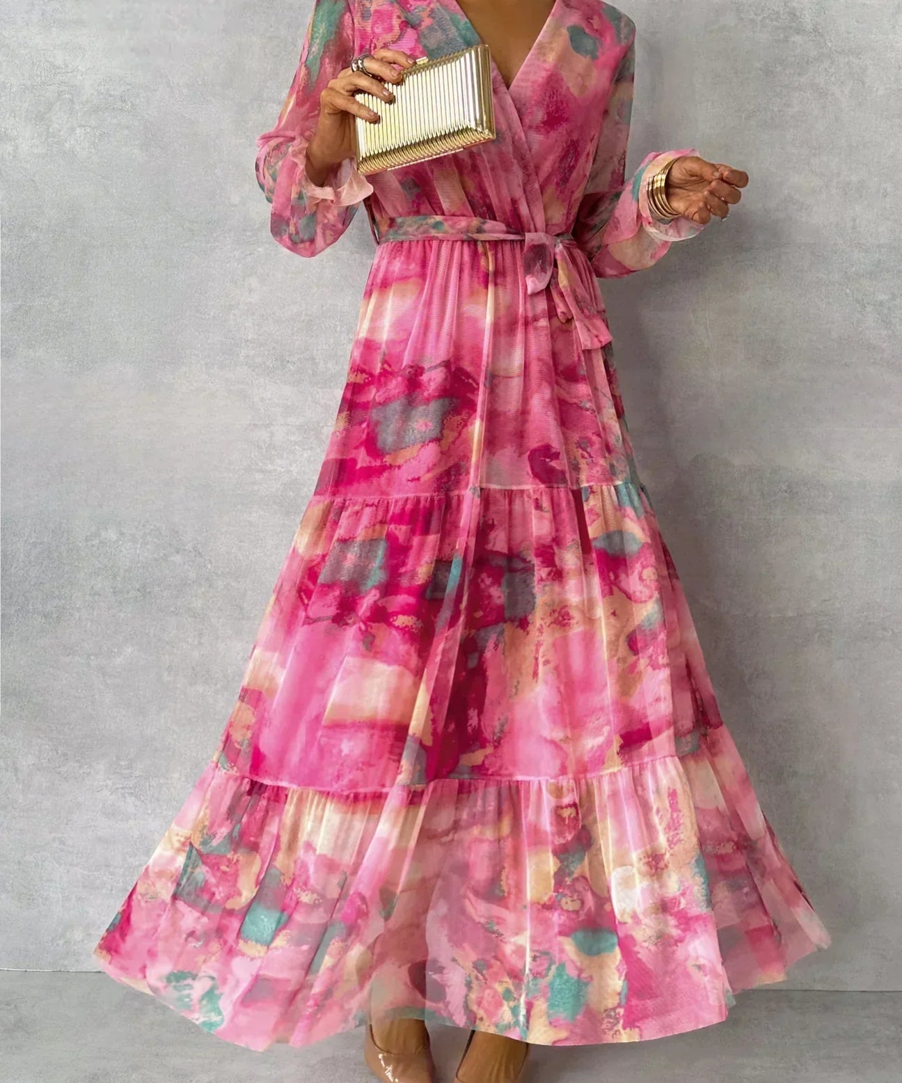 Luísa - Blumenkleid zum Wickeln