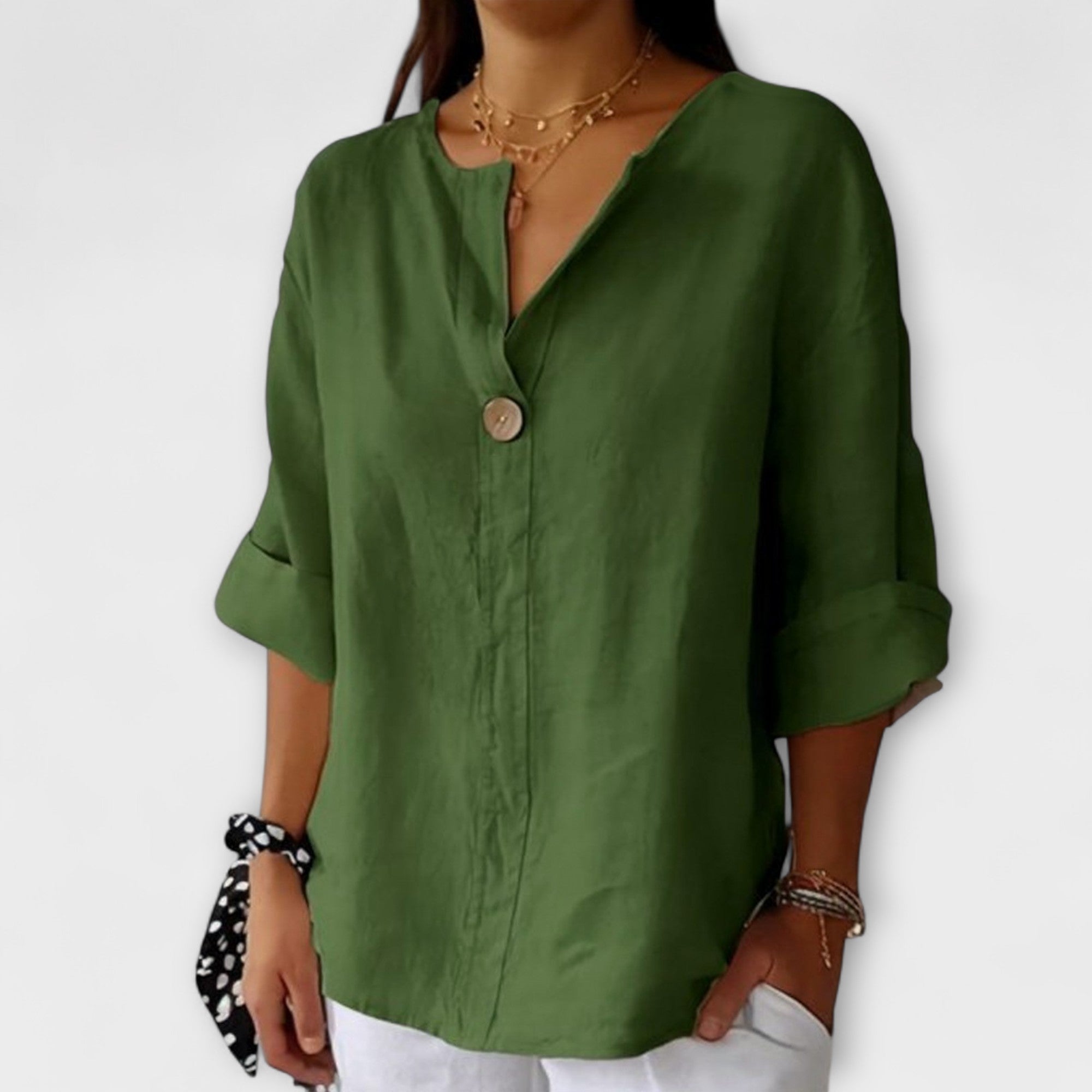 Nicole - Stilvolle Bluse mit V-Ausschnitt