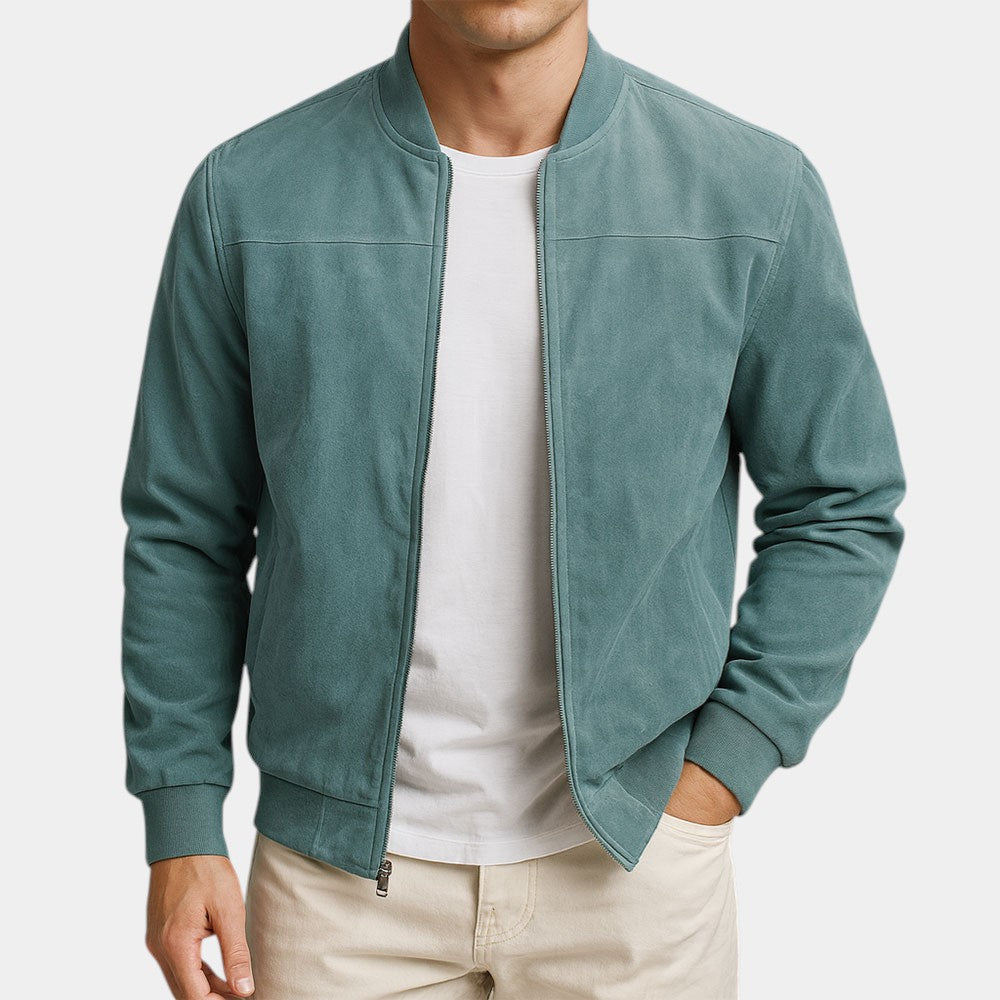 Adrian | Premium Wildleder Bomberjacke
