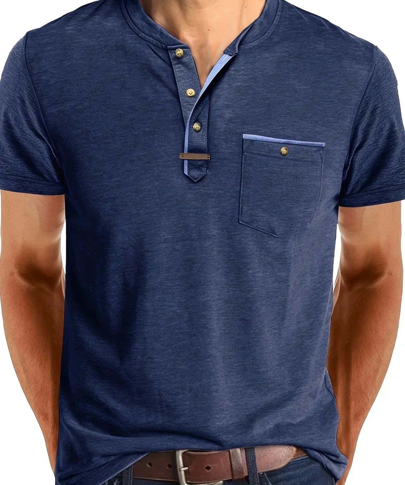 Geoffroy | Elegantes Rundhals-T-Shirt mit