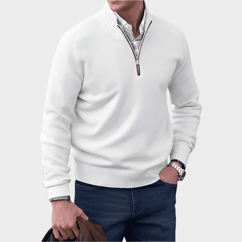 Malik | Eleganter Pullover mit Reißverschluss