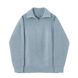 Brieuc | Pull Azure à quart de zip