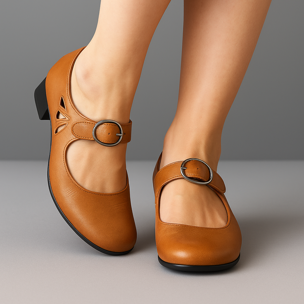 Denisa - Orthopädische Ledersandalen