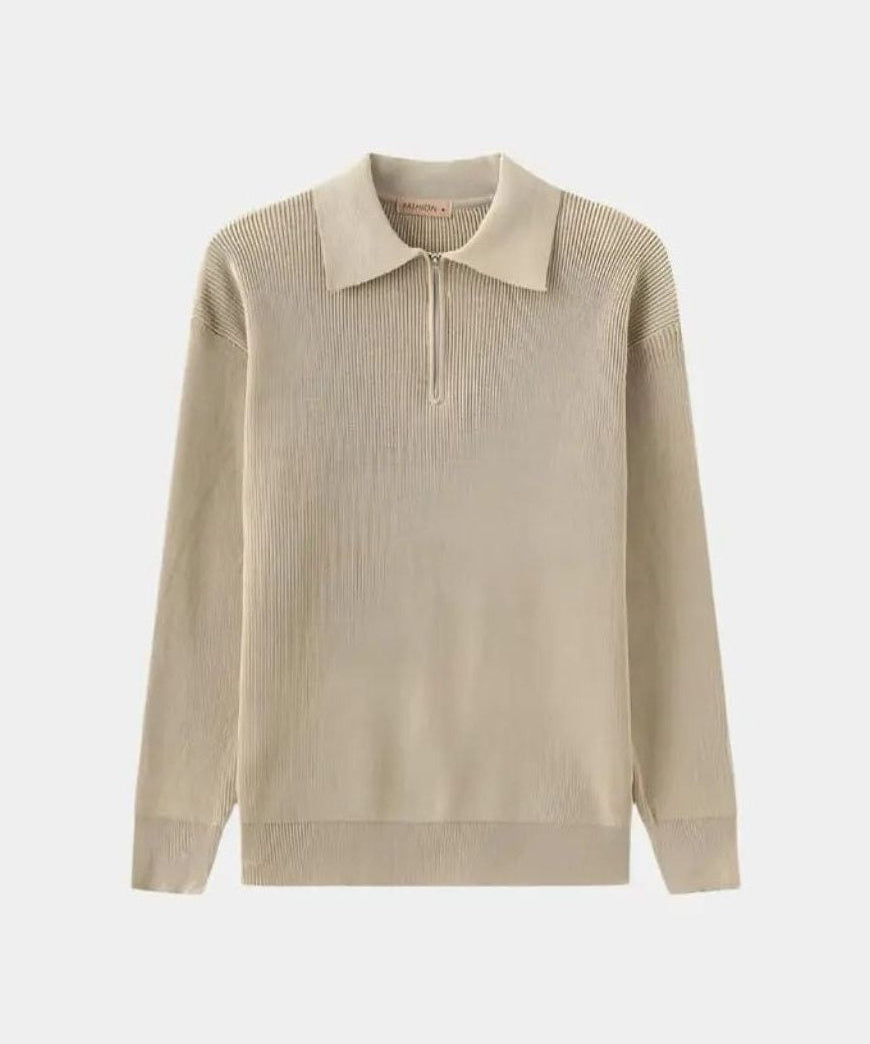 David | Polo-Pullover mit Reißverschluss