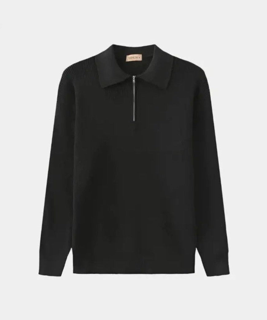 David | Polo-Pullover mit Reißverschluss