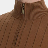 Mikkel | Baumwollpullover mit Halbzip