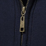 Mikkel | Baumwollpullover mit Halbzip