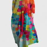 Ana - Fliessendes Kleid mit Muster