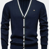 Oliver | Baumwollpullover mit Knöpfen