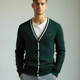 Oliver | Baumwollpullover mit Knöpfen