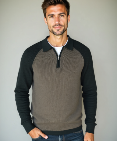Peter | Sweatshirt mit Reißverschluss und