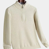 Vilhelm | Basic Pullover mit Halb-Zip