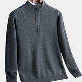 Vilhelm | Basic Pullover mit Halb-Zip