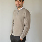 Vilhelm | Basic Pullover mit Halb-Zip