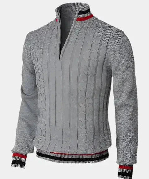 William | Basic Pullover mit Stehkragen