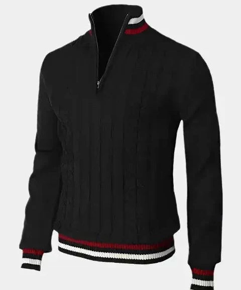 William | Basic Pullover mit Stehkragen