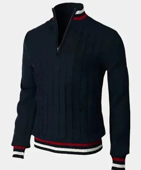 William | Basic Pullover mit Stehkragen