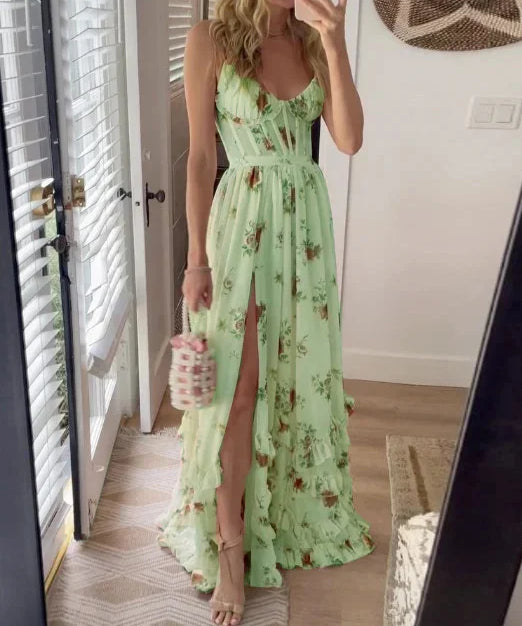 Sónia - Midi-Kleid mit floralem Muster