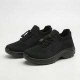 Ambulo Orthopädische Schuhe Strickstoff - Grün Schwarz