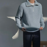 Brieuc | Pull Azure à quart de zip