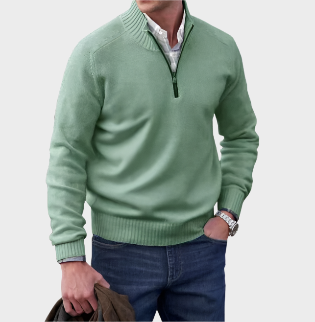 Malik | Eleganter Pullover mit Reißverschluss