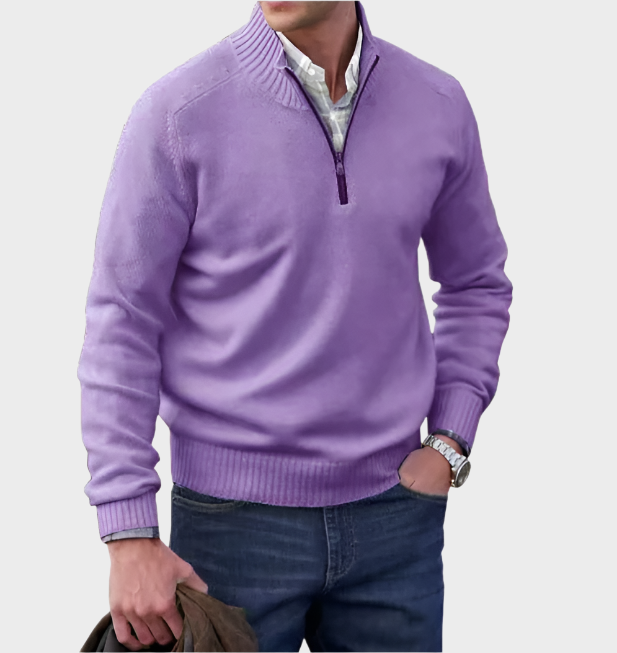 Malik | Eleganter Pullover mit Reißverschluss