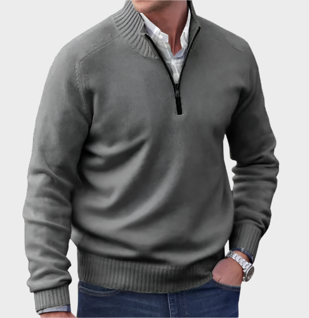 Malik | Eleganter Pullover mit Reißverschluss